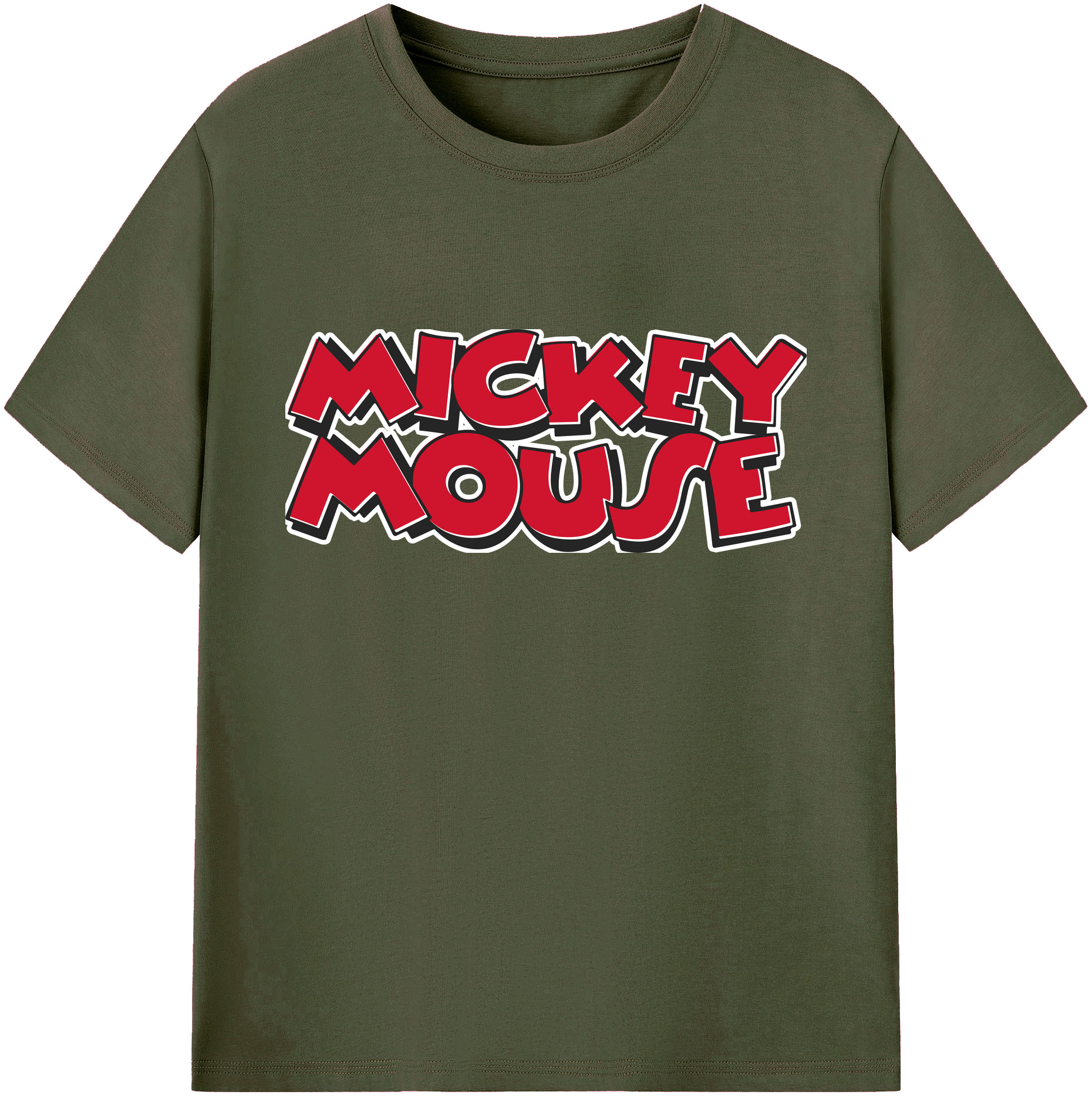 ミッキーマウス Mickey Mouse 綿100％ メンズ半袖Tシャツ｜肌触りやわらか＆通気性